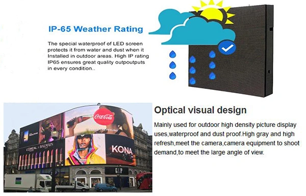 High Brightness Cost Effective Advertising Billboard, P6 P10 Outdoor LED Display