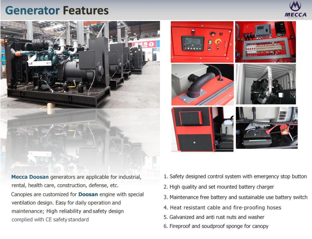 Easy Moved 200kVA 160kw Mobile Trailer Type Diesel Electiric Generator with Four Wheels