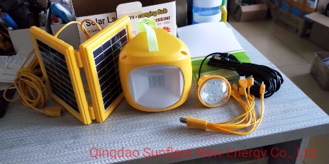 Solar Portable Lights/LED Portable Solar Lights/LED Emergency Solar Lantern with Mobile Chargers