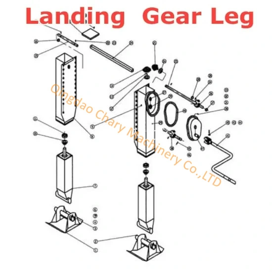 Mobile LED Trailer Spare Parts Packing Legs Truck Supporting Legs