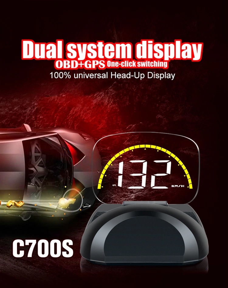 Car Projector Hud C700s Head up Display LED Display OBD2 Scan Tool Interior Accessories