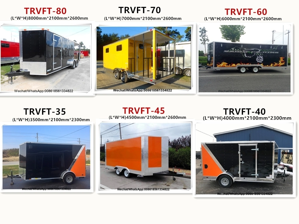 Mobile Used Panini Bubble Tea Food Truck Trailer Food Trailer Mobile Food Cart