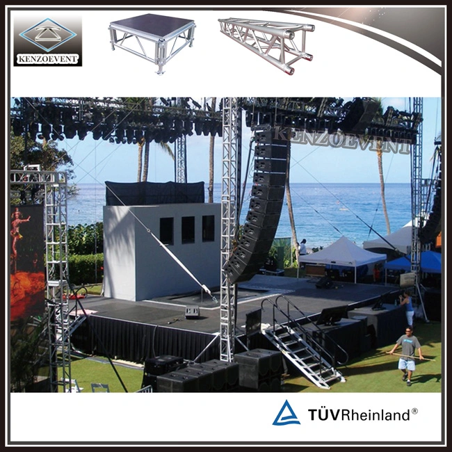 Portable Aluminum Stage Mobile Truss Stage Wooden Platform Stage for Event