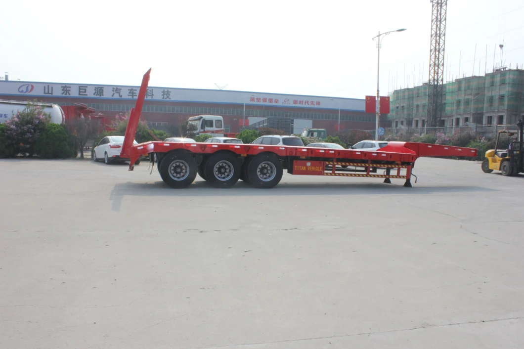 Customised Low Loader Trailer, Low Bed Semi Trailer, Lowboy Trailer 100 Ton, Price Low Bed Trailers, Tractor Truck Trailer, Low Flatbed Trailer From Factory