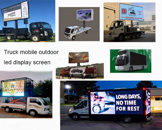 Outdoor Mobile Trailer Mounted LED Panel Display for Commercial Advertising