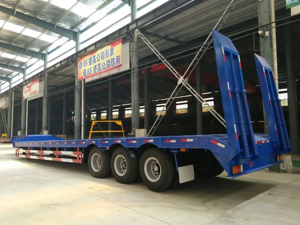 Customised Low Loader Trailer, Low Bed Semi Trailer, Lowboy Trailer 100 Ton, Price Low Bed Trailers, Tractor Truck Trailer, Low Flatbed Trailer From Factory