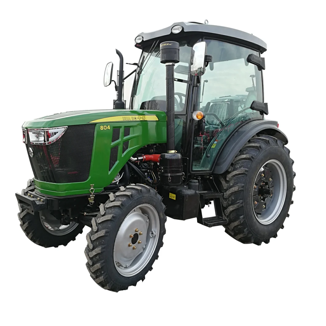 High Speed Agricultural Tractor High Speed 80HP Agricultural Loader Farm Tractor for Sale