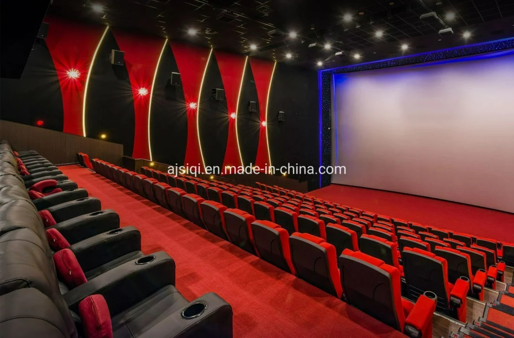Ergonomic Cinema Movie Theater Hall Seat with Soft Cushion