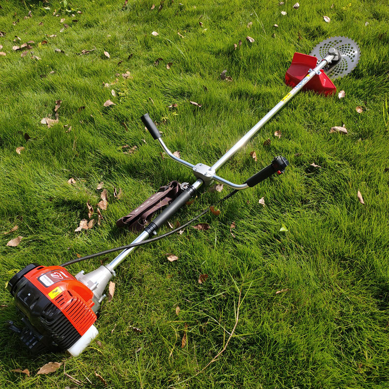 Four-Stroke Lawn Mower Side-Mounted Brush Cutter Small Rice Harvester Orchard Municipal Greening Lawn Mower