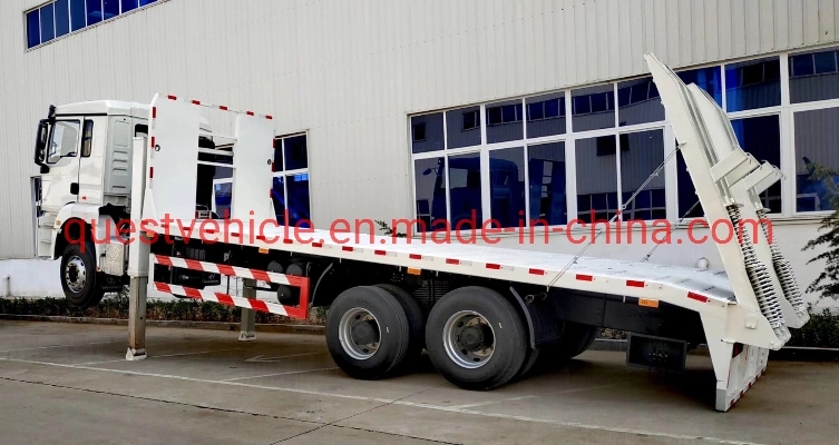 Shacman 6X4 Excavator Low Bed Truck Platform Wrecker Truck Towing Truck for Road Rescue