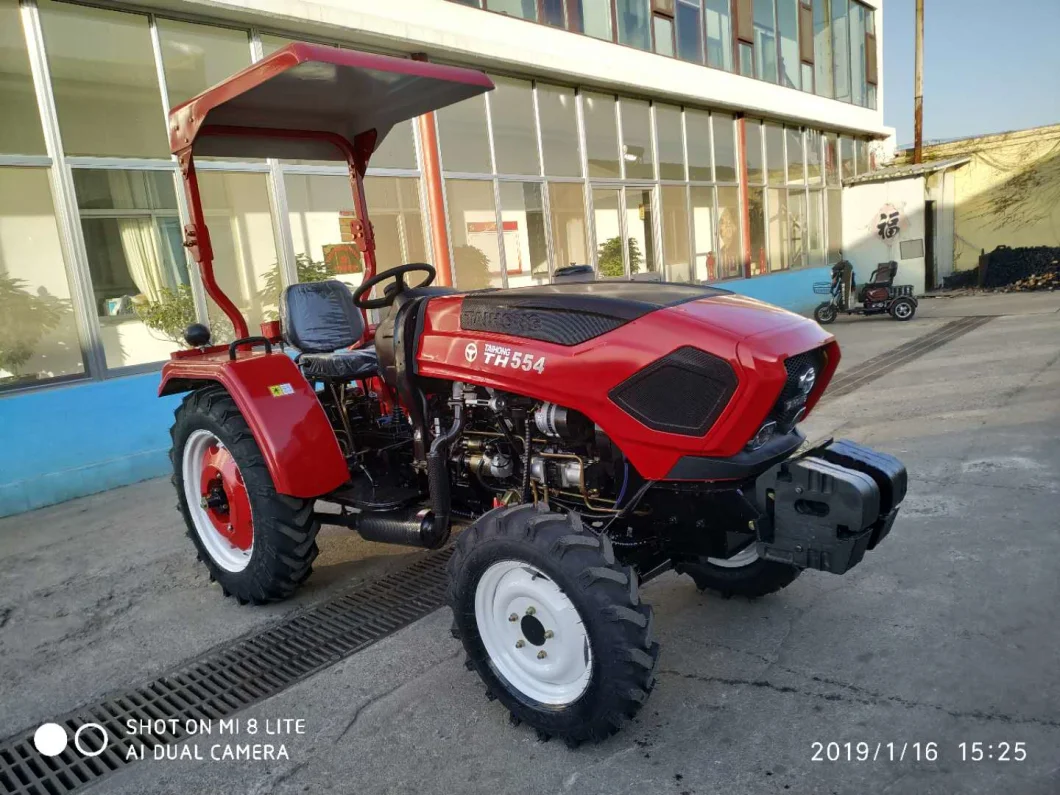 CE Approved 55HP 4WD Four Wheel Tractor Agricultural Machine Lawn Farm Tractor