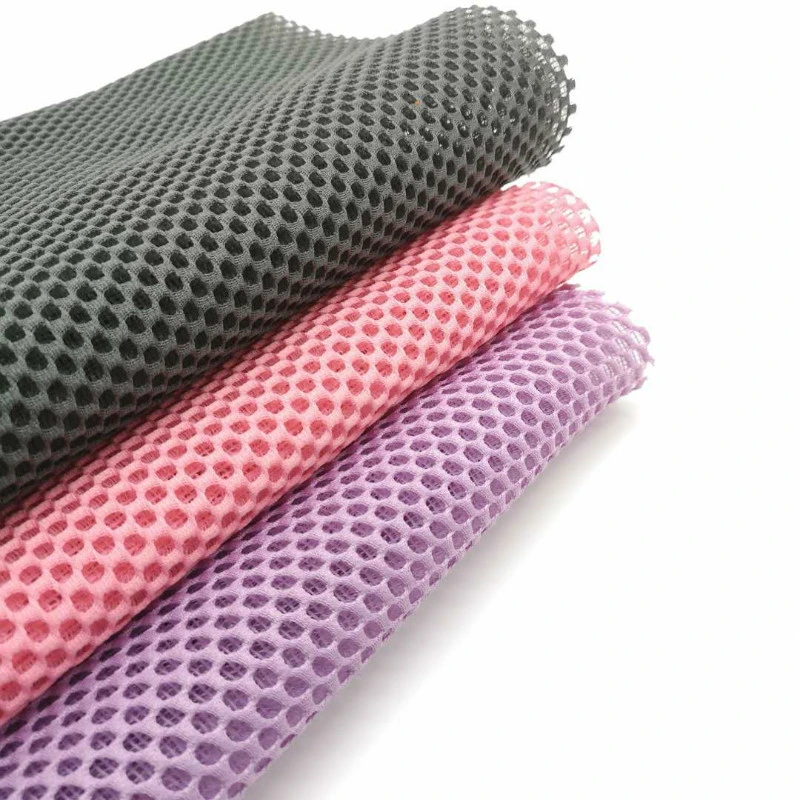 High Density Knitted Mesh 3D Air Fabric for Motorcycle Seat Cover Breathable Polyester Fabric