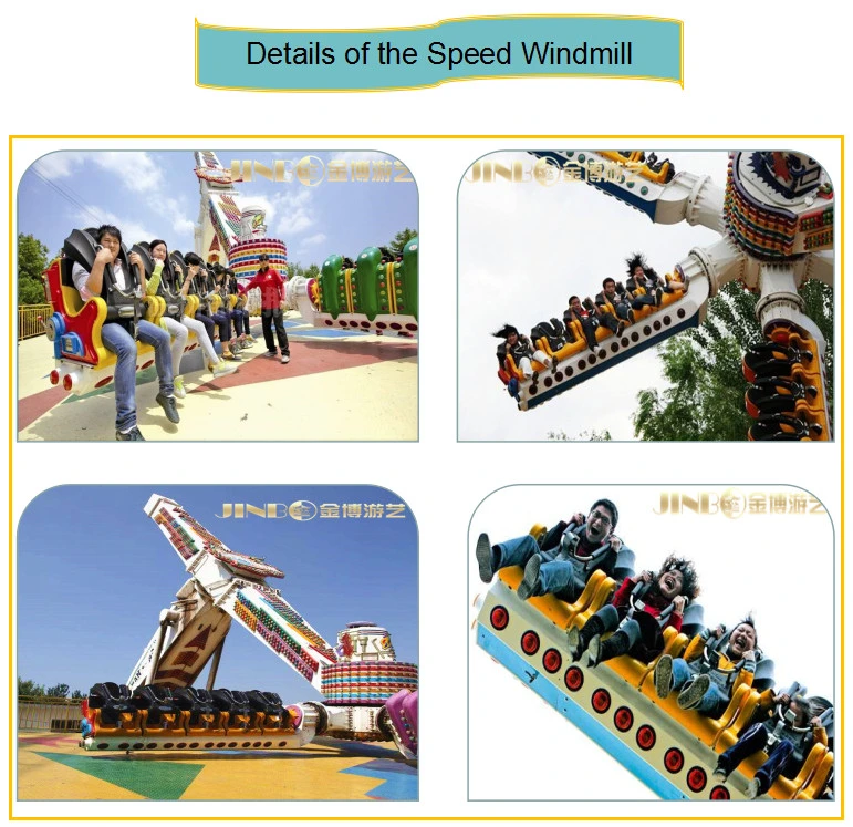 Attraction Outdoor Amusement Park Ride 30 Seats Top Scan Speed Windmill Rides for Sale