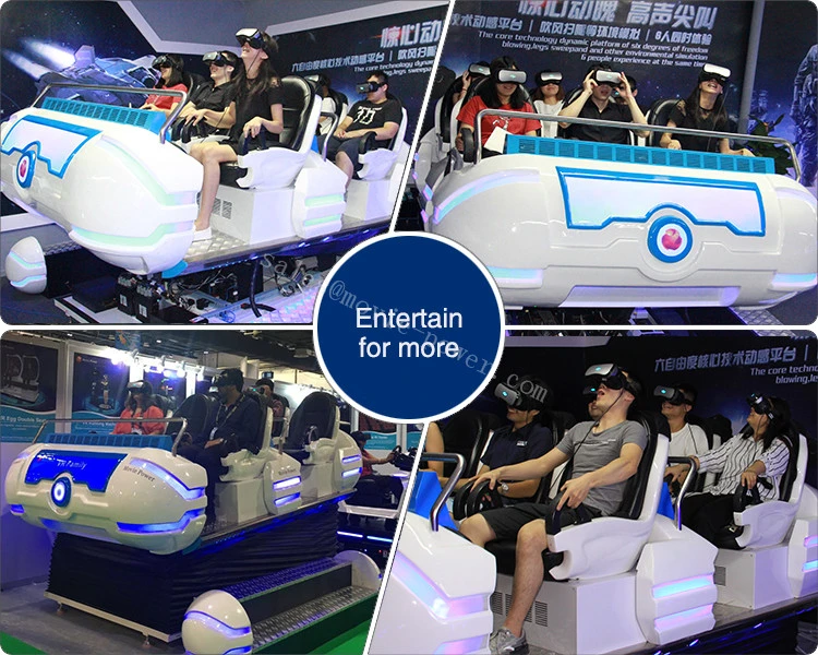 Amusement Park Equipment Virtual Reality Six Seats 9d Vr Simulator