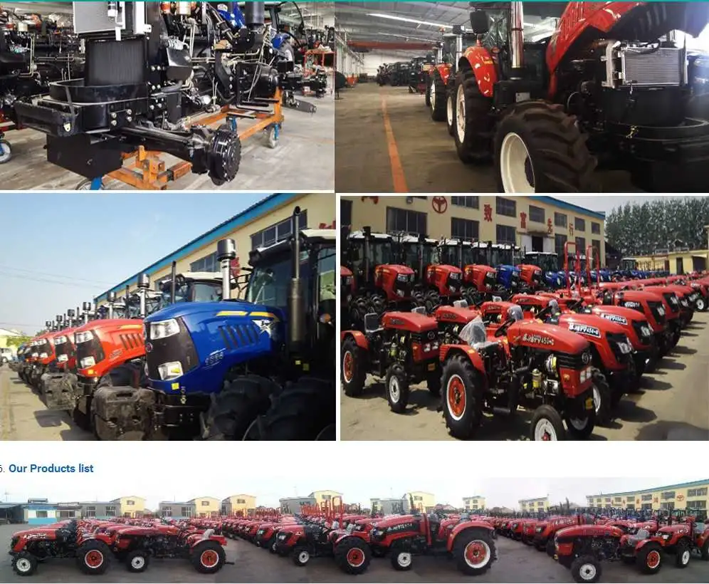 Big Power &Low Profile 80 HP Mini Tractor 804 Tractor 4*4 Wheel Driven Farm Tractor