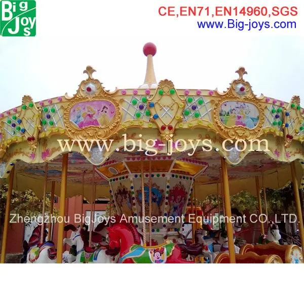 24 Seats Amusement Park Carousel Ride for Sale, Merry Go Around