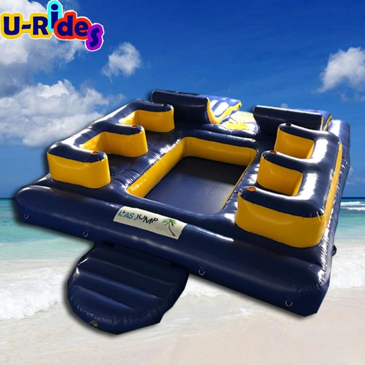 6 seat water float island water sofa lounge water play equipment for party