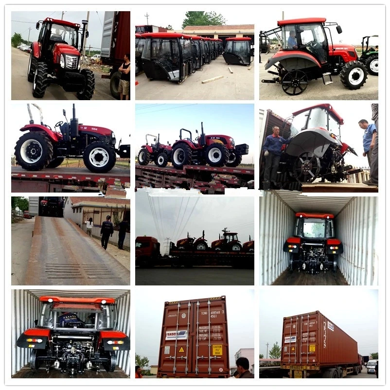 Good Quality Agriculture Use 80HP Farm Tractor Can Choice Metal Tractor Seats