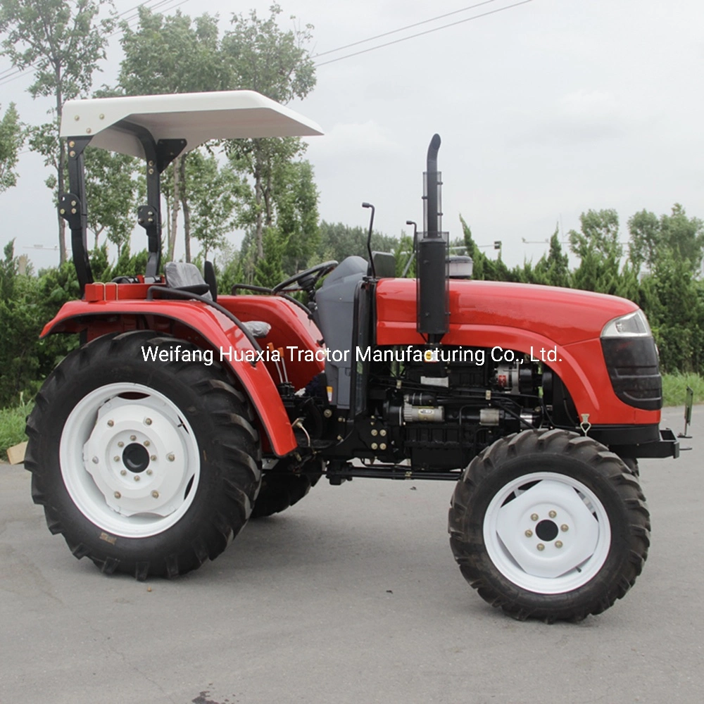 Huaxia 4WD Cheap Compact Garden Small Tractor 50HP Farming Tractor with Ce
