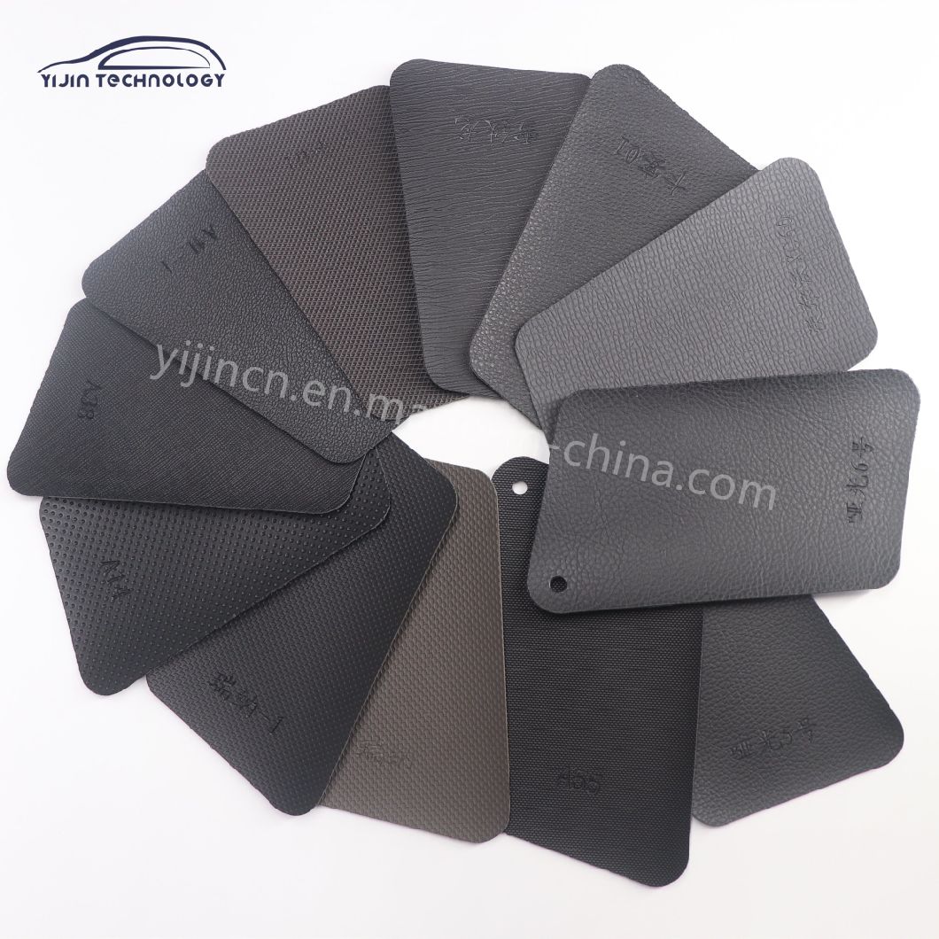 PVC Leather for Car Seats, Black, Gray, Light Coffee Color