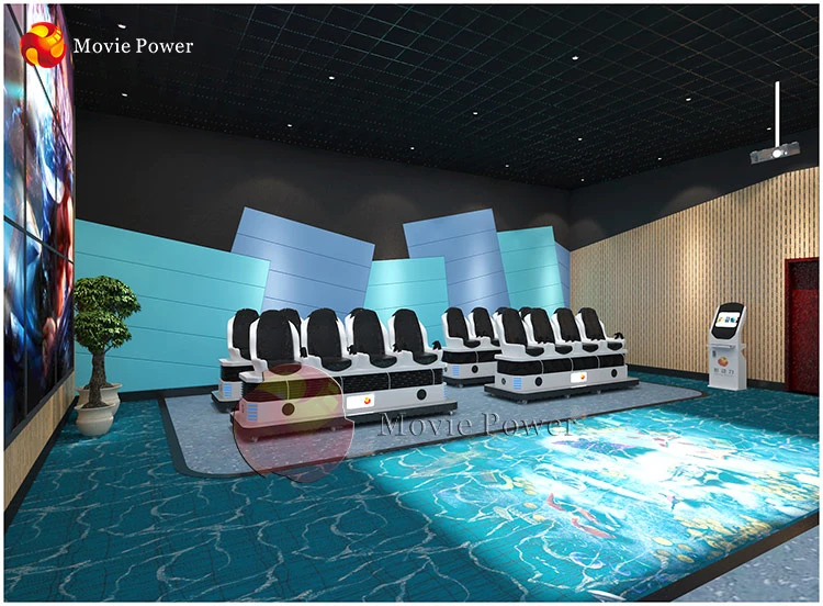 Easy Maintenance Virtual Reality 3 Cinema Seats 9d Vr Theater Chair Motion Simulator Equipment