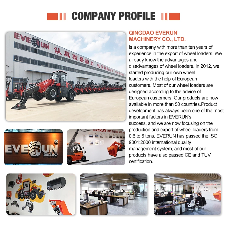 Everun Erdf15 Diesel Forklift Mini Forklift Small Loader Earth-Moving Machinery with Cheap Factory Price