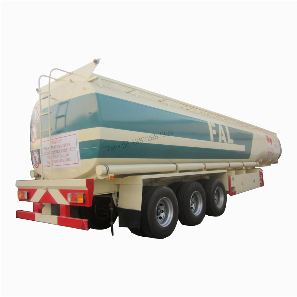 Tri-Axle Fuel Tanker Truck Trailer 35m3 45m3 50m3 60m3 Heated Crude Oil Tanker Trailer
