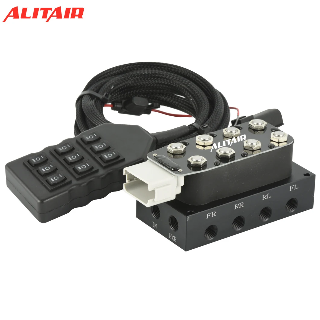 Air Bag Suspension Switch Box 9 Toggle Black Air Ride System Parts Controller
