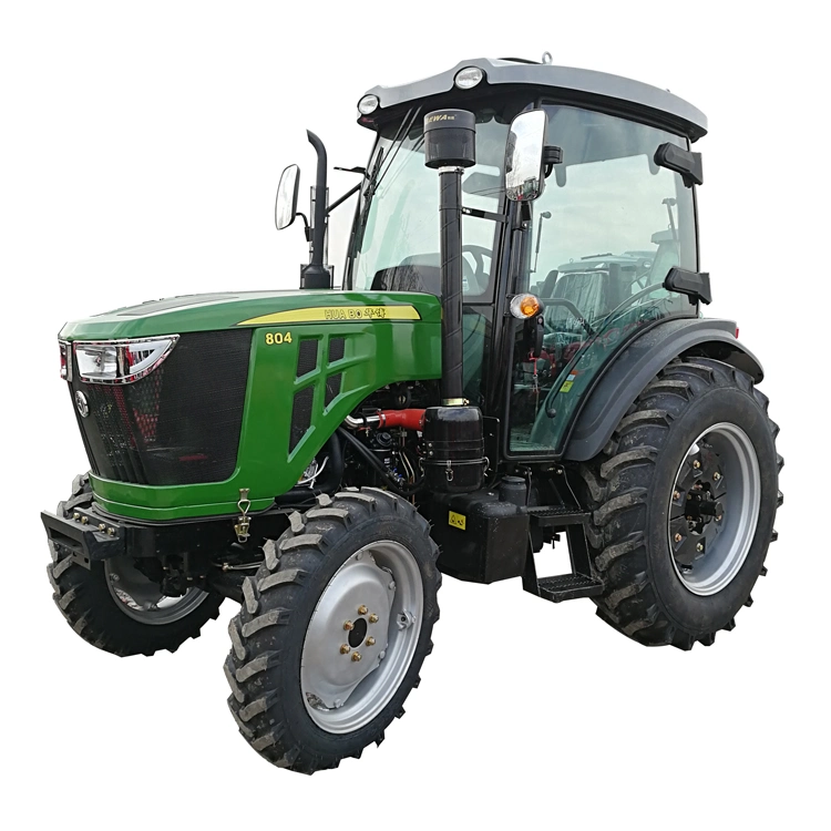 Huabo 80HP Agricultural Tractor Machinery Wholesale New Agricultural Tractor Farm Machinery