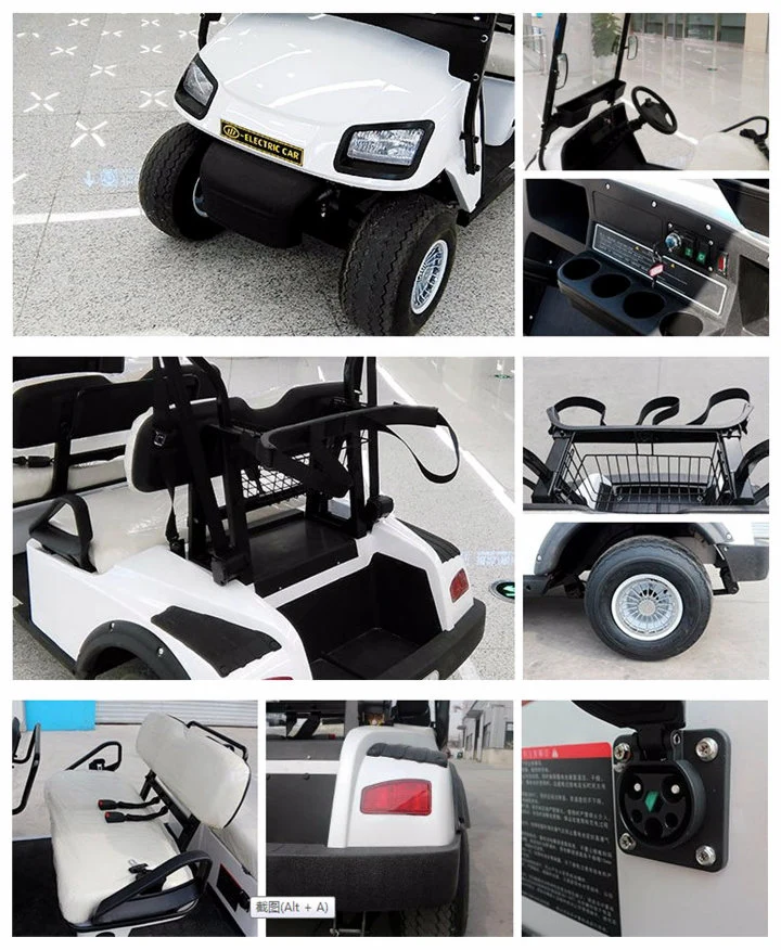 Ce Approved off Road Mini 4 Seats Electric Golf Buggy with Cargo Box