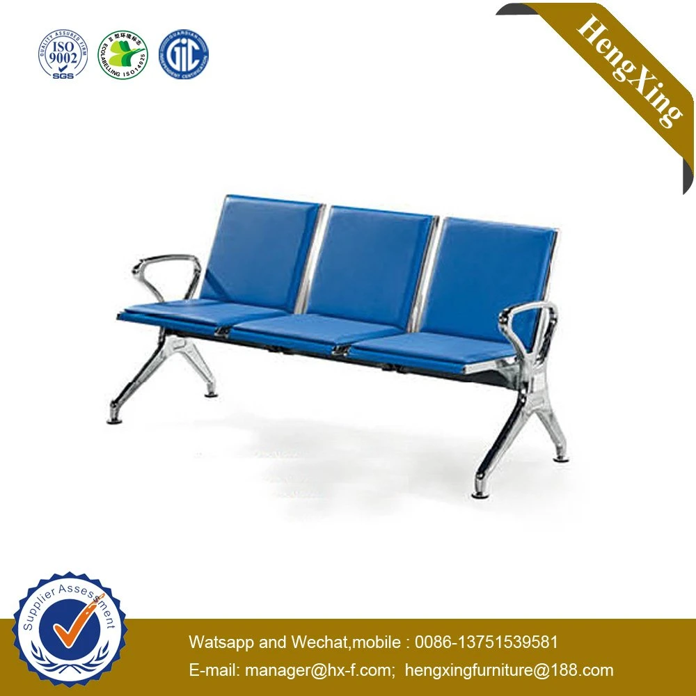 Modern 3 Seats Leather Hospital School Airport Waiting Chair