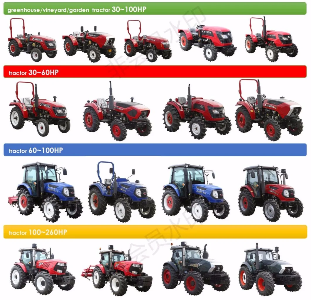 Good Quality 130HP 4WD Agricultural Lawn Tractor Walking Farm Tractor Tractors