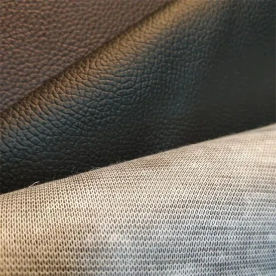 Knitted PVC Leather for Car Seat Covers Leather Sofa Furniture Leather