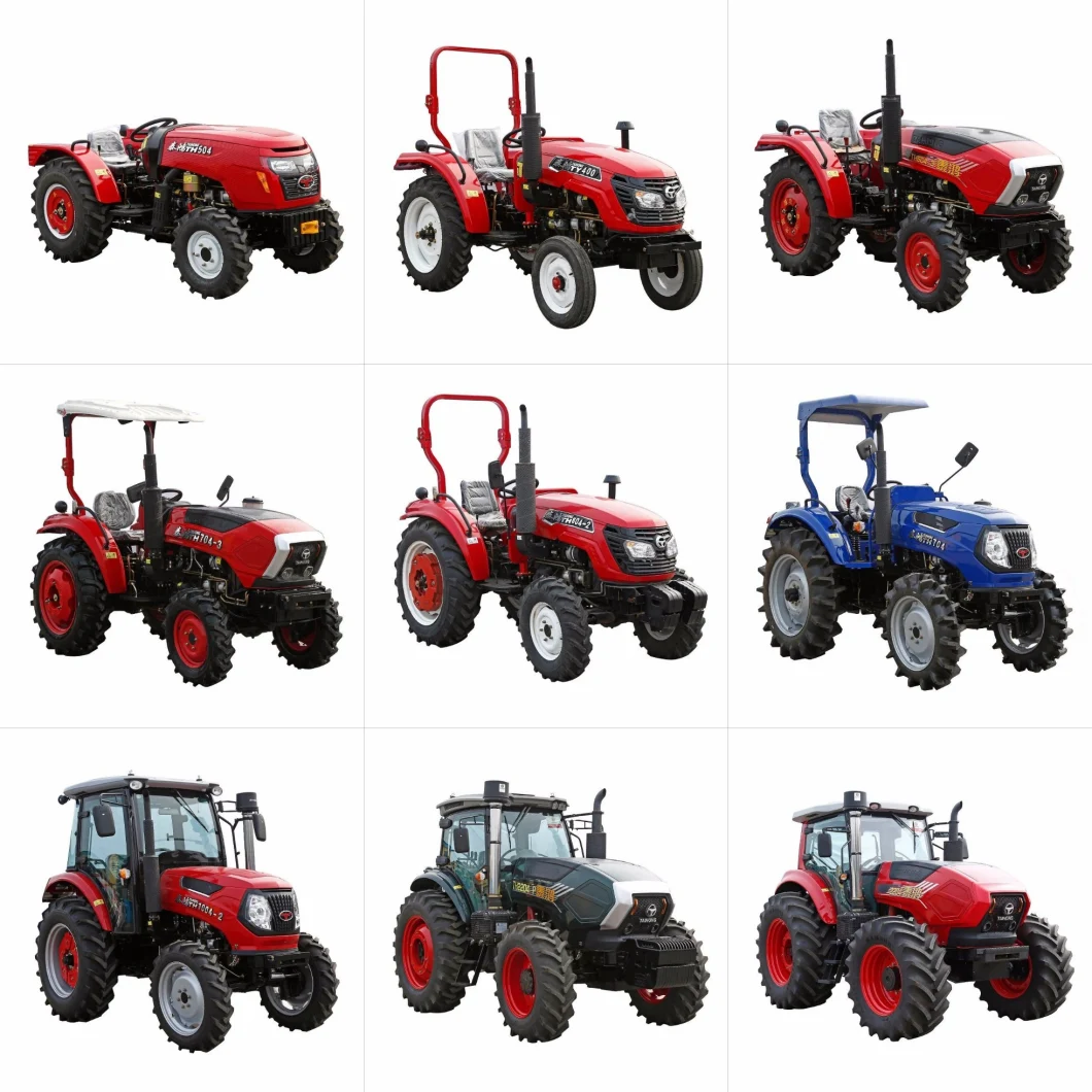 CE Approved 55HP 4WD Four Wheel Tractor Agricultural Machine Lawn Farm Tractor