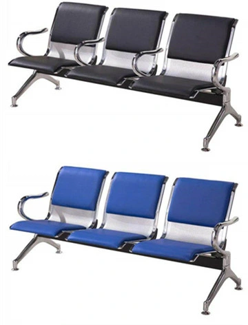 Cheap Price 3 Seats PU Leather Public Metal Hospital Furniture Chair