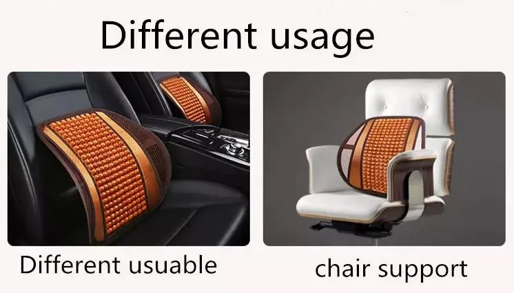 Comfortable Universal Auto Parts Massage Wooden Beads Seat/Lumbar/Cushioning/Chair/Cushion Cover