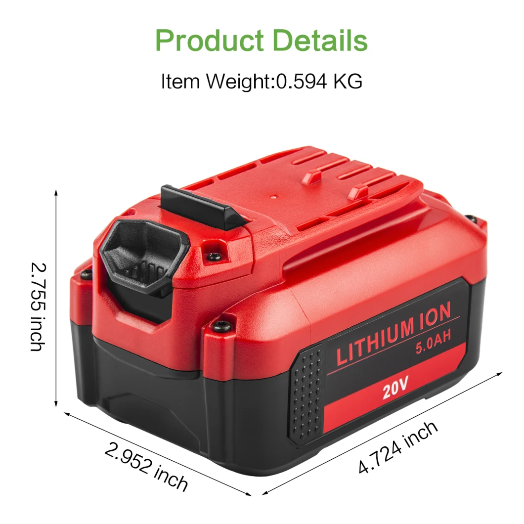 Replacement Power Tool Battery for Cmcb205 Electric Mowers Weeding Machine Lawn Mower Upgrade Battery Spare Battery
