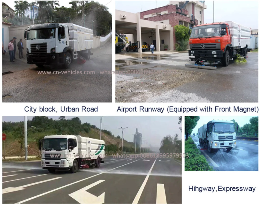 Dongfeng DFAC Sweeper Trucks, Street Sweeping Trucks, 4X2 Street Cleaner Trucks Road Cleaning Truck