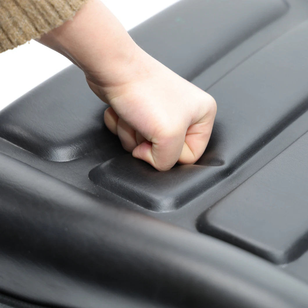 Black Vinyl Aftermarket 3ton Diesel Material Handling Backrest Adjustable Foldable Cheap Warehouse Forklift Seat