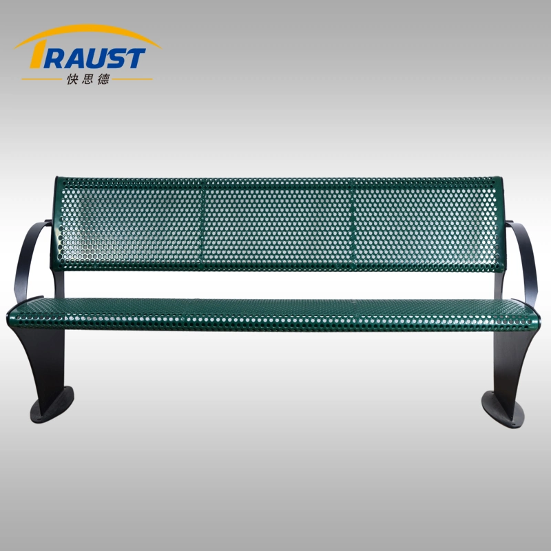 Outdoor Furniture Cold Rolled Steel 3 Seat Public Bench