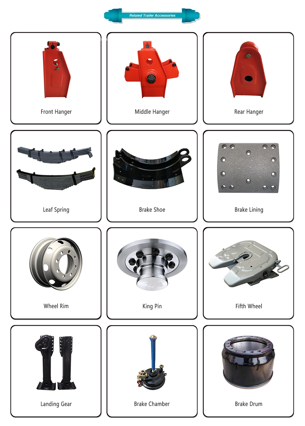 American Type Mechanical Suspension for Semi Trailer Parts and Truck Spare Parts