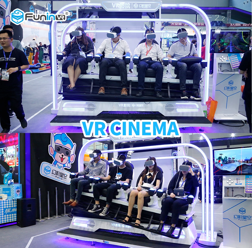 Funinvr Fights Shooting Games 9d Interactive Simulator Rider Metal Screen 4 Seats