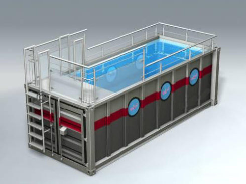 New Design Customized 20FT Shipping Container Swimming Pool In Israel