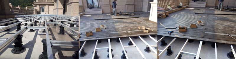 Waterproof Pedestal System Use to Heighten The Flooring