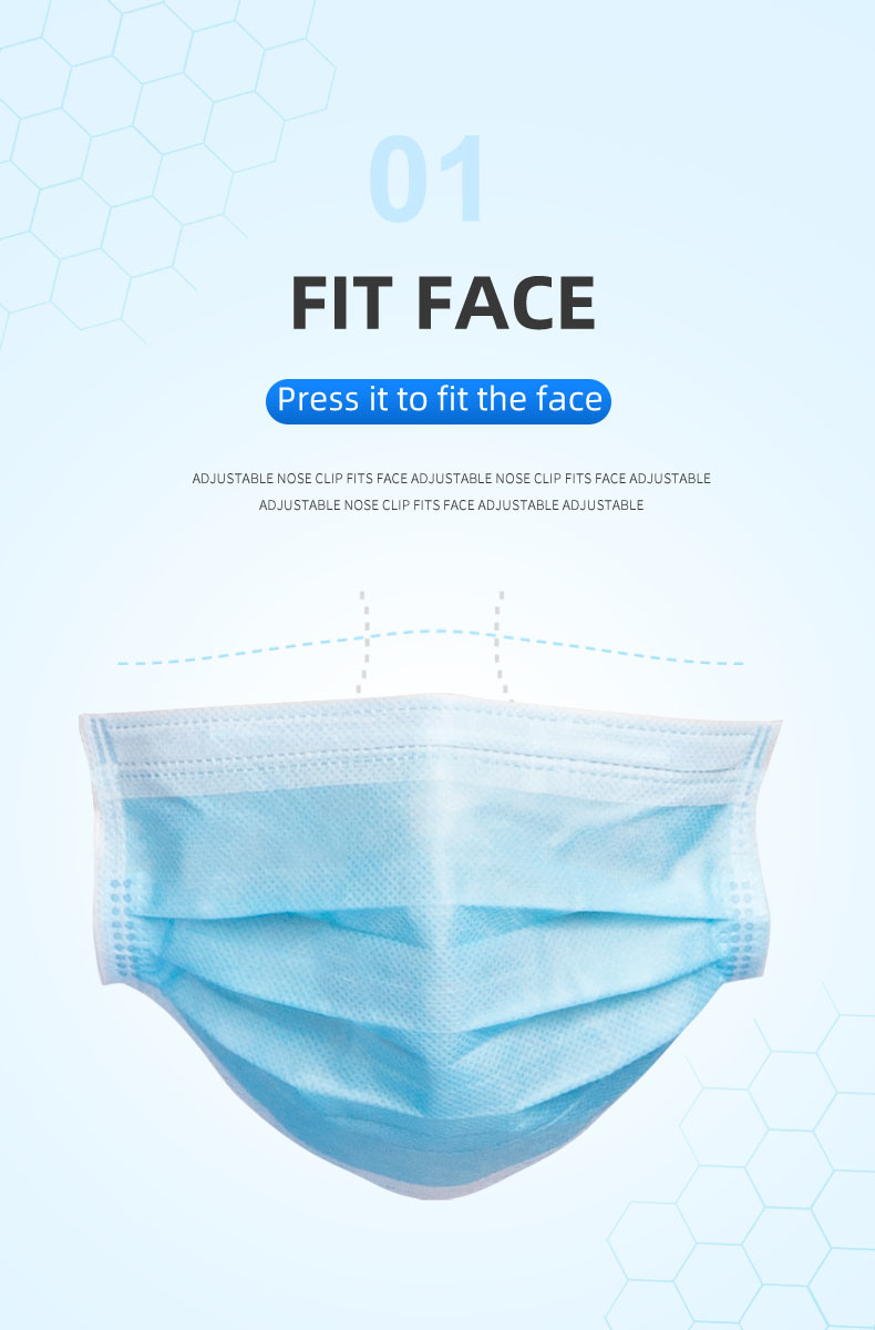 Disposable Civilian Medical Mask Three-Layer Breathable Non-Woven Medical Mask