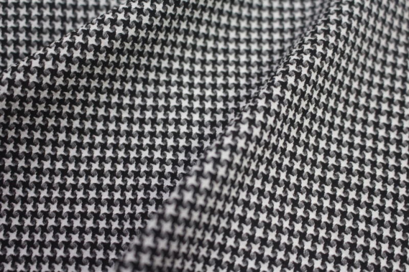 Black and White Gum Grid Checker fabric for Swimwear and Dressing