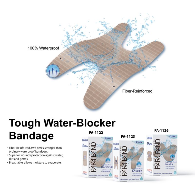 Complexional PU Tough Water-Blocker Universal Adhesive Bandage Strips (PA-1122)