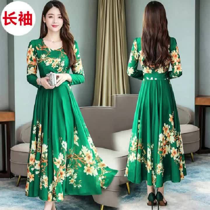 Hot Style 2020 Spring Dress Female Autumn Winter Dress in Large Size Dress