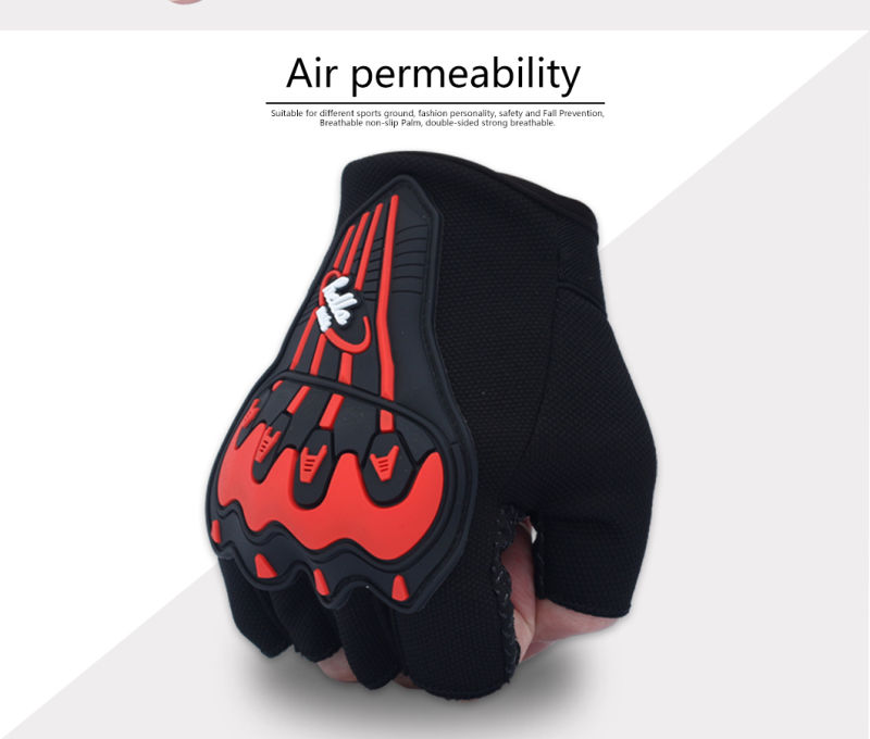 Half Finger Cycling Gloves Windproof Anti-Slip Half Finger Gel Cycling Gloves Bicycle Accessories Outdoor Sport Gloves for Men