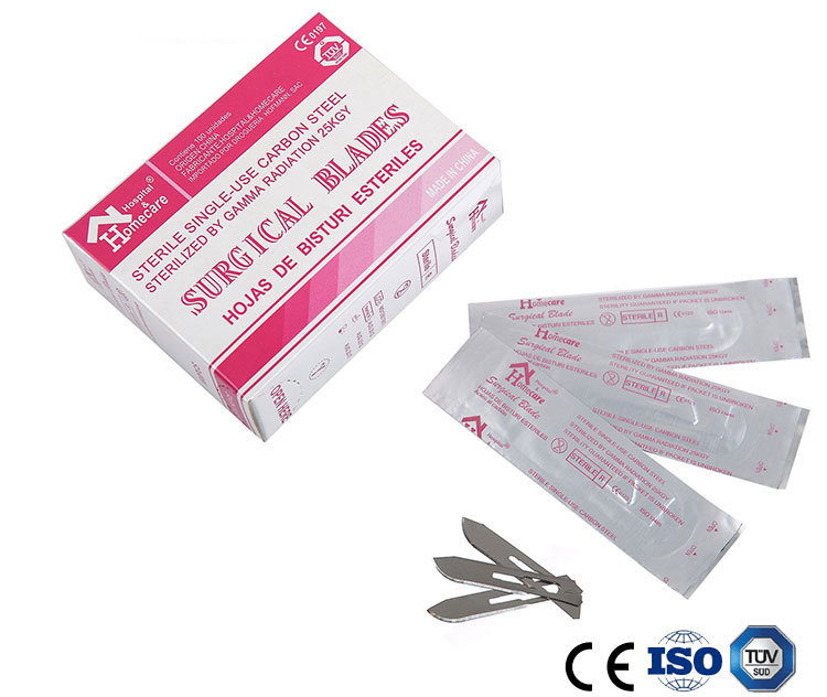 Ce ISO Approved Carbon Steel Surgical Blades High Quality Stainless Steel Surgical Blades